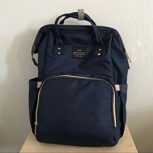 HaloVa Land series Diaper Bag Backpack - Navy Blue